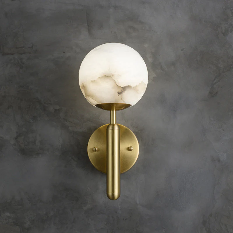 Renata Alabaster Global Wall Sconce