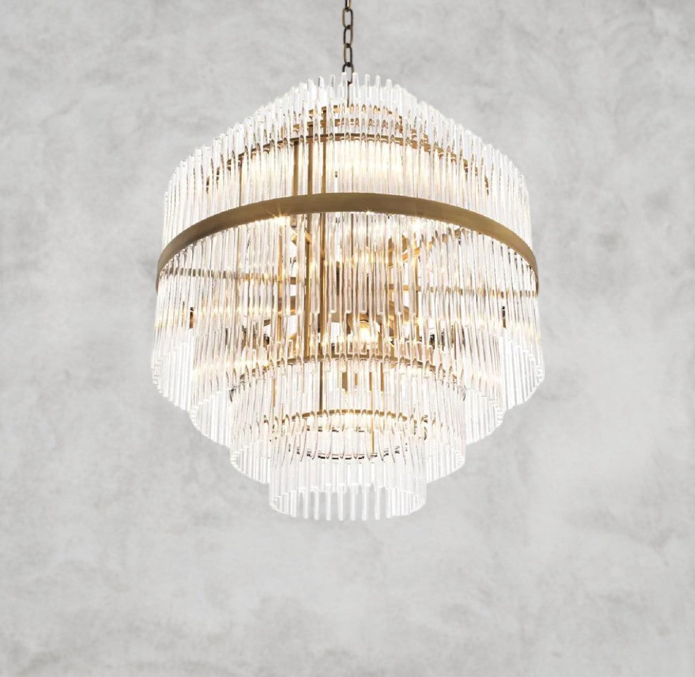 Leiro Multi-tiered Crystal Chandelier