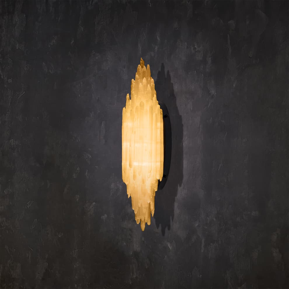 Selenite Sconce