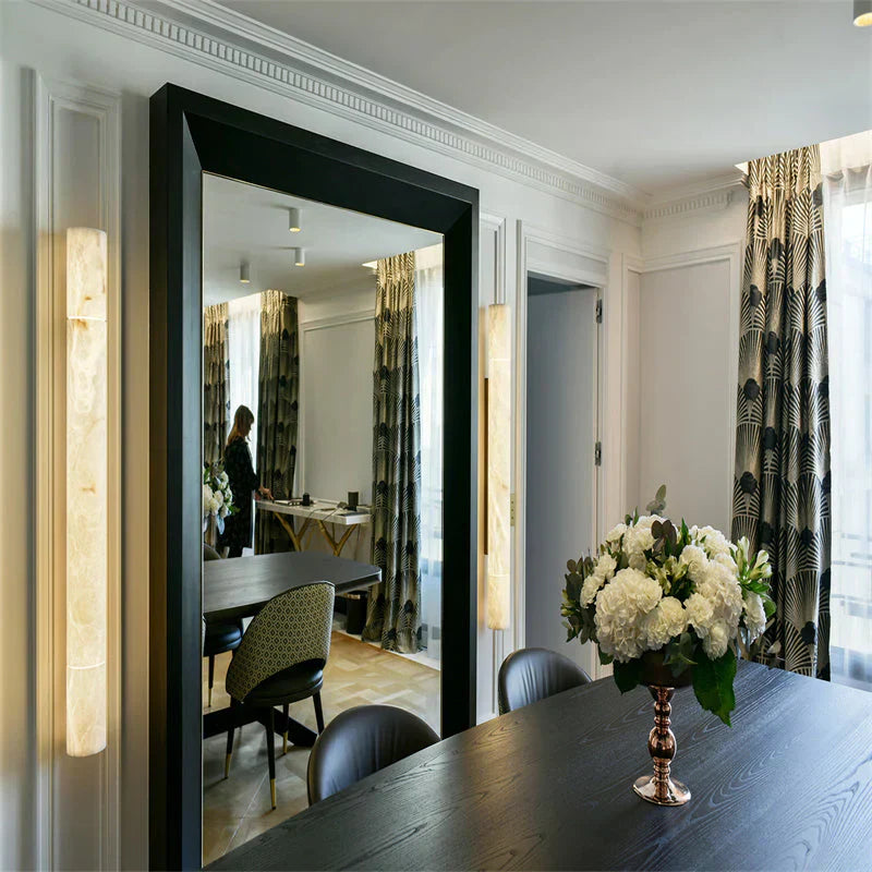 Venus Modern Linear Alabaster Wall Sconce 3"4.7"