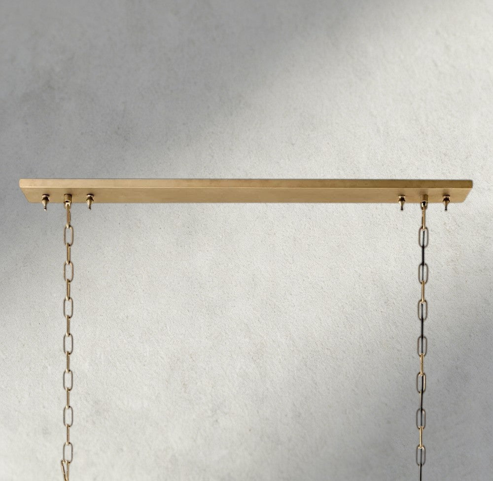 1920S Odeon Rectangular Chandelier 40", 49", 59"