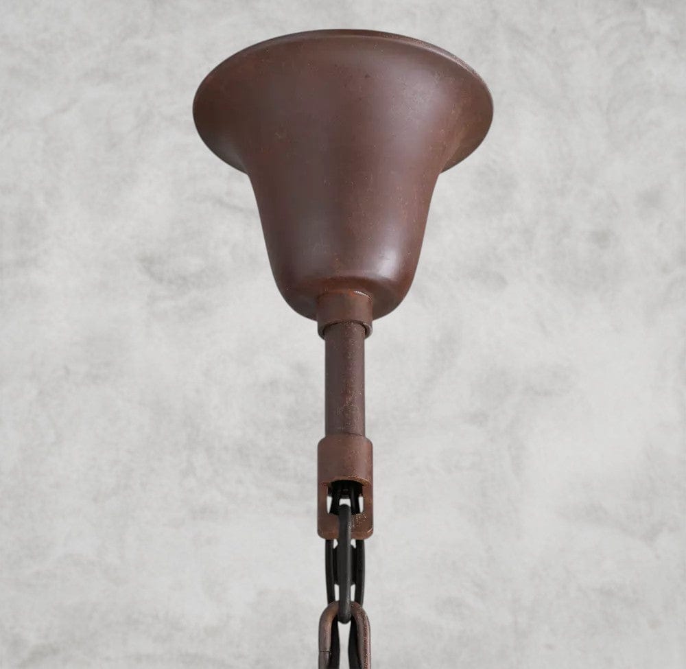 19th C. Rococo Iron & Crystal Round Chandelier 18", 28", 33", 40", 60", 101"