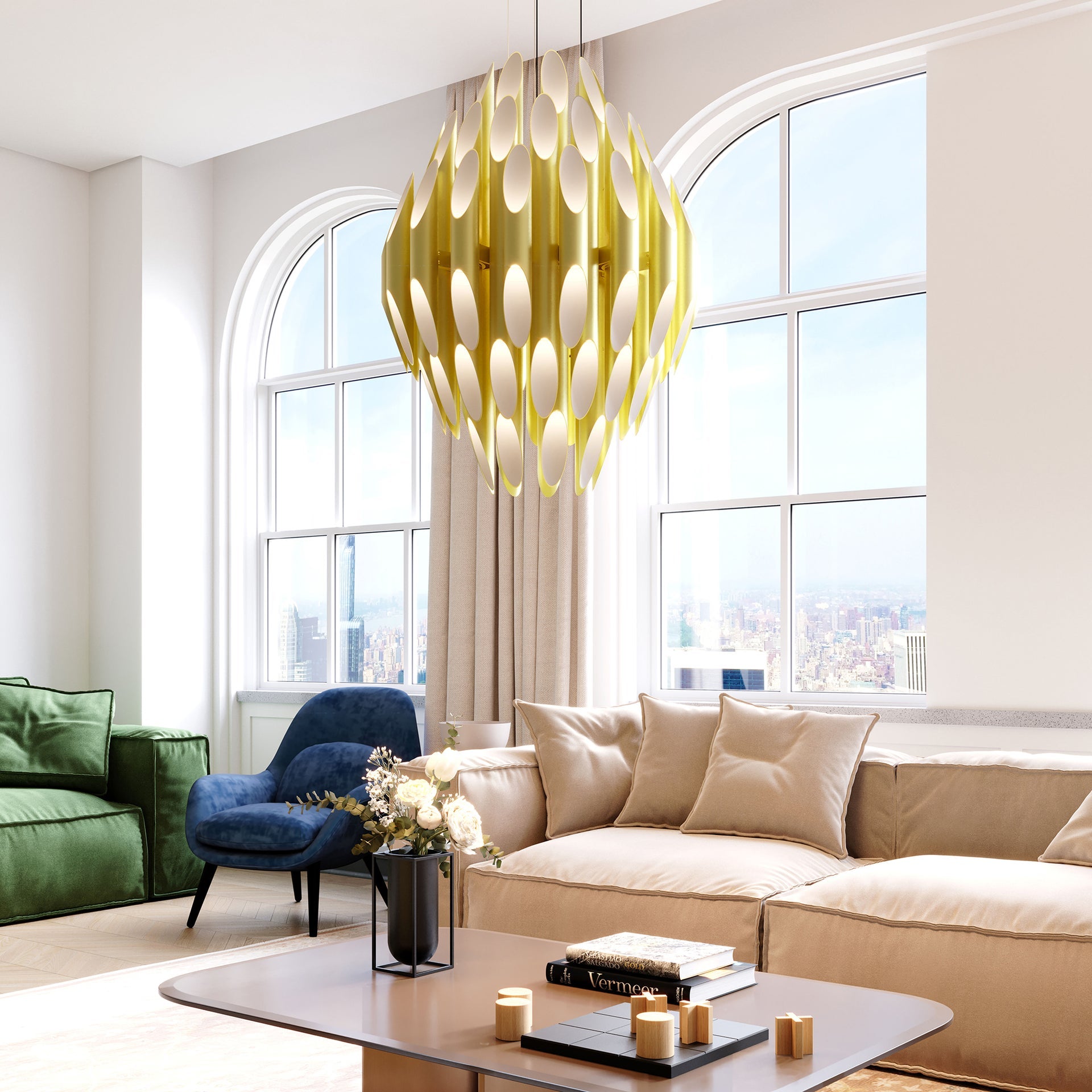 Chimes Chandelier 32.25H