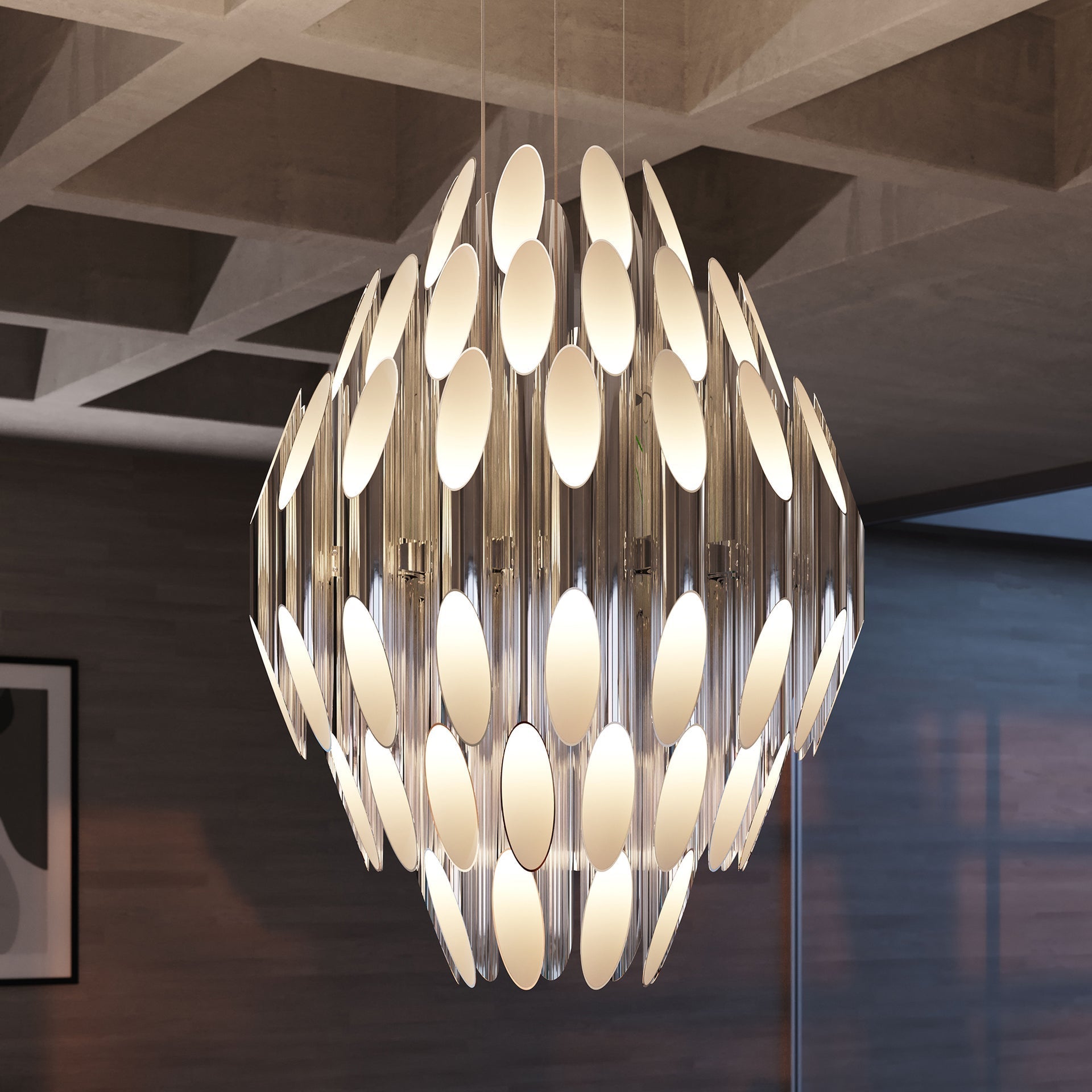 Chimes Chandelier 32.25H