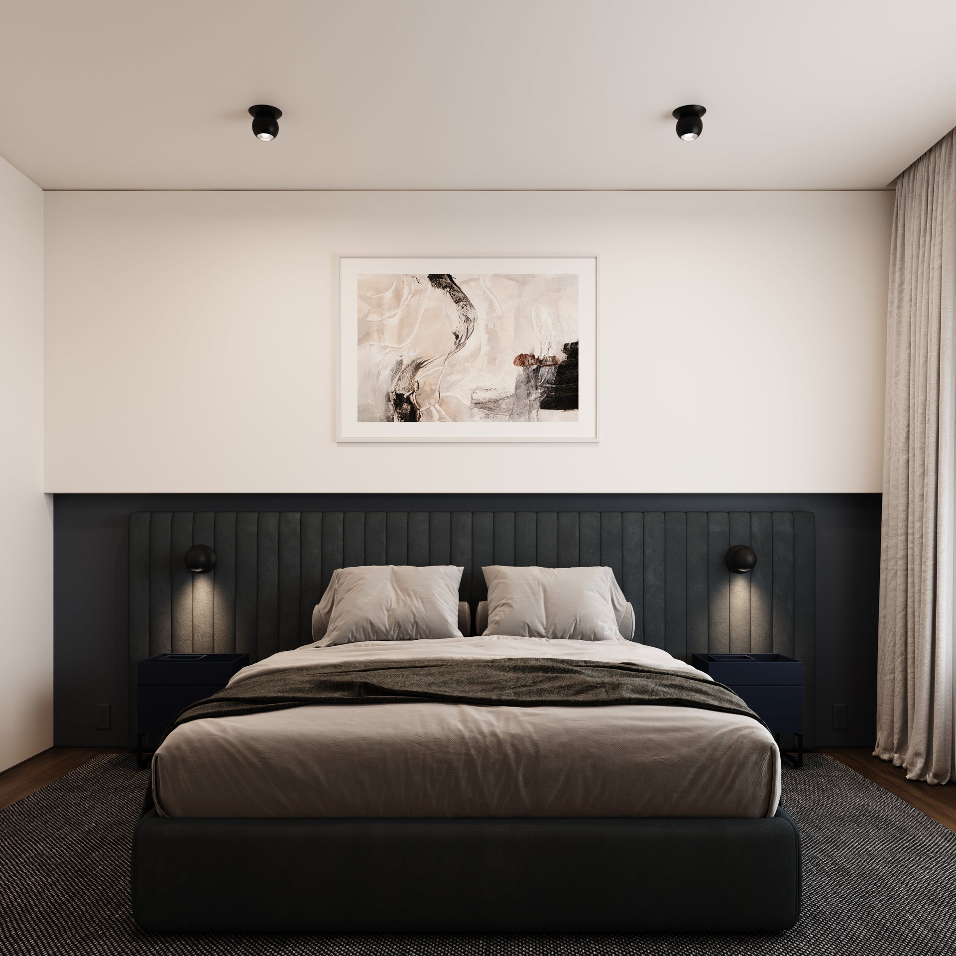 Hemisphere Flush Mount