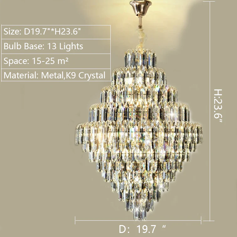 Rastine Crystal Round Chandelier