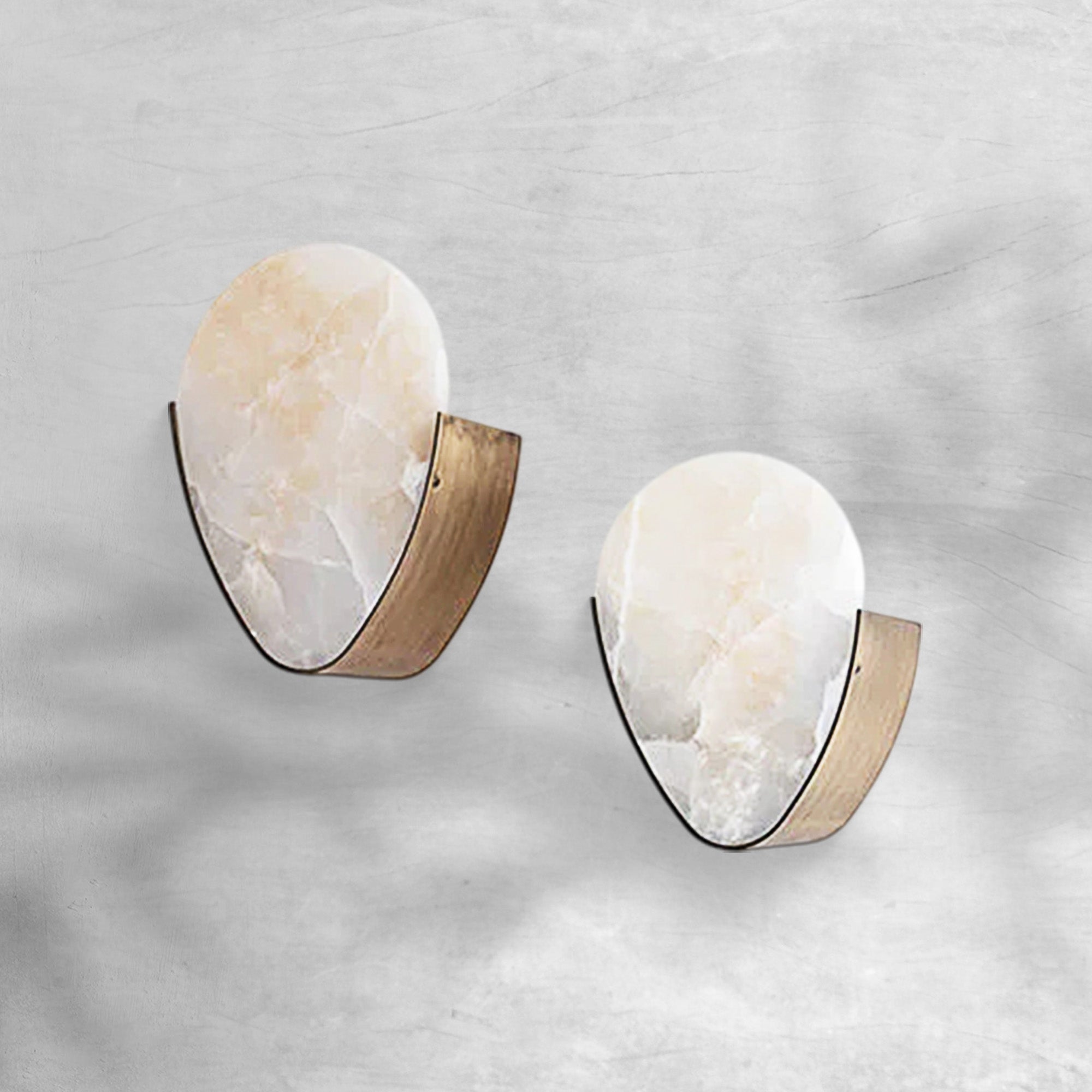 Braden Alabaster Minimalist Wall Sconce