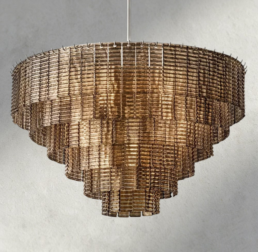 Sirene Smoke Glass Round Chandelier 41", 52", 65"