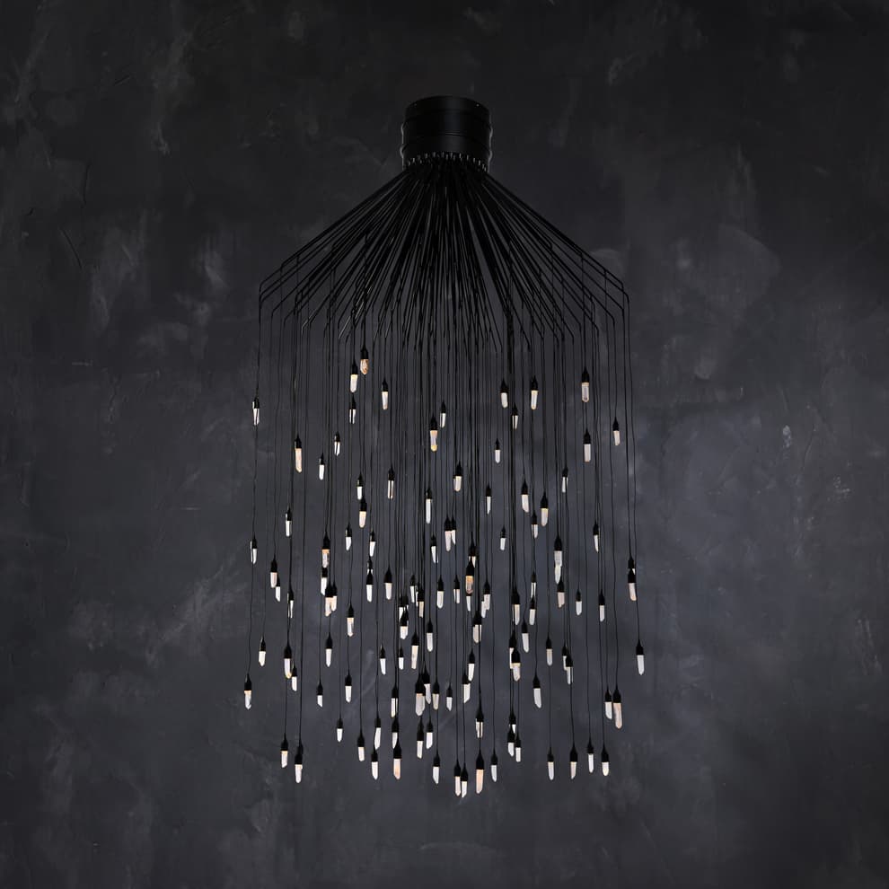Rock Crystal Rain Large Flushmount