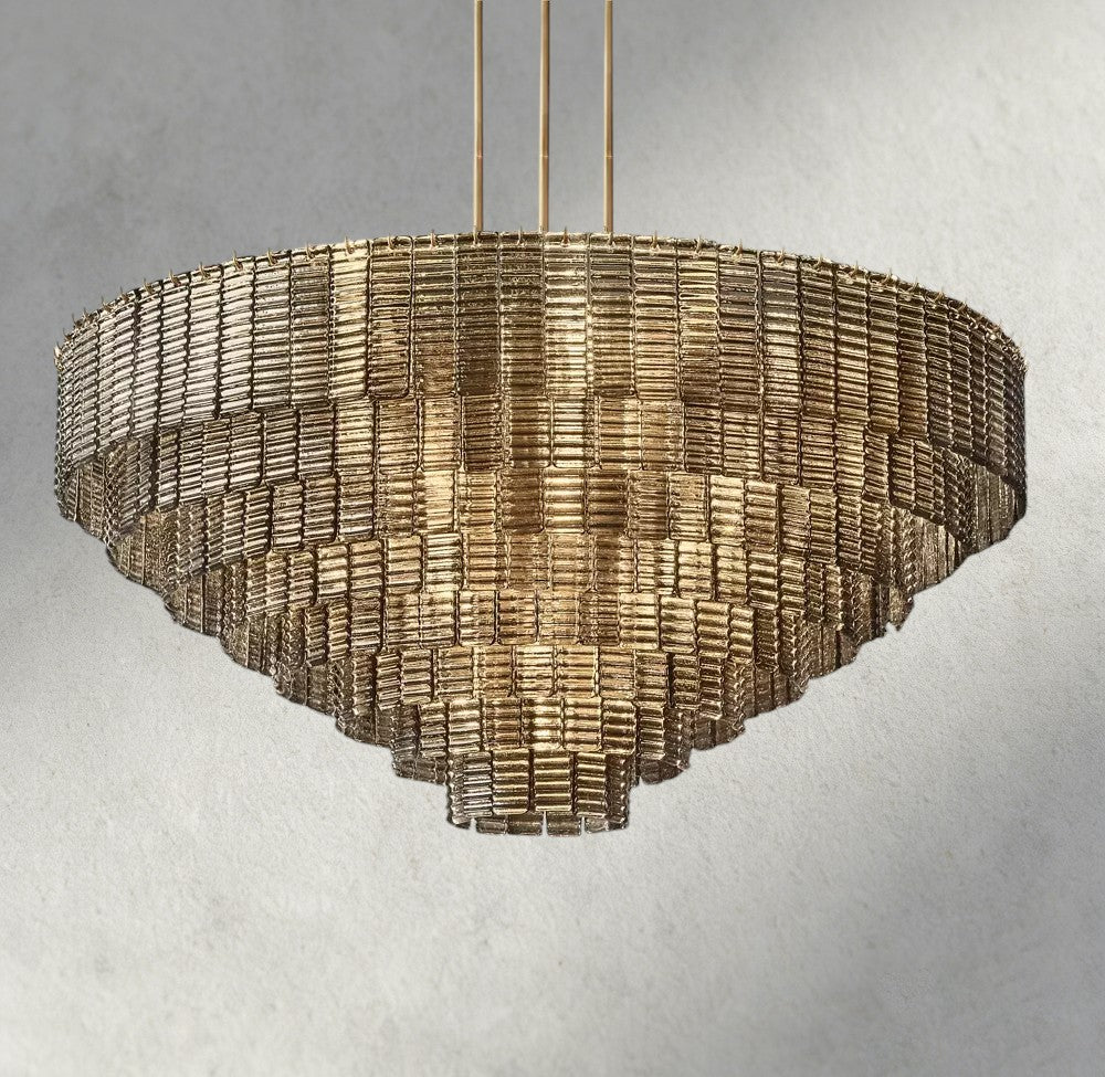 Sirene Smoke Glass Round Chandelier 41", 52", 65"