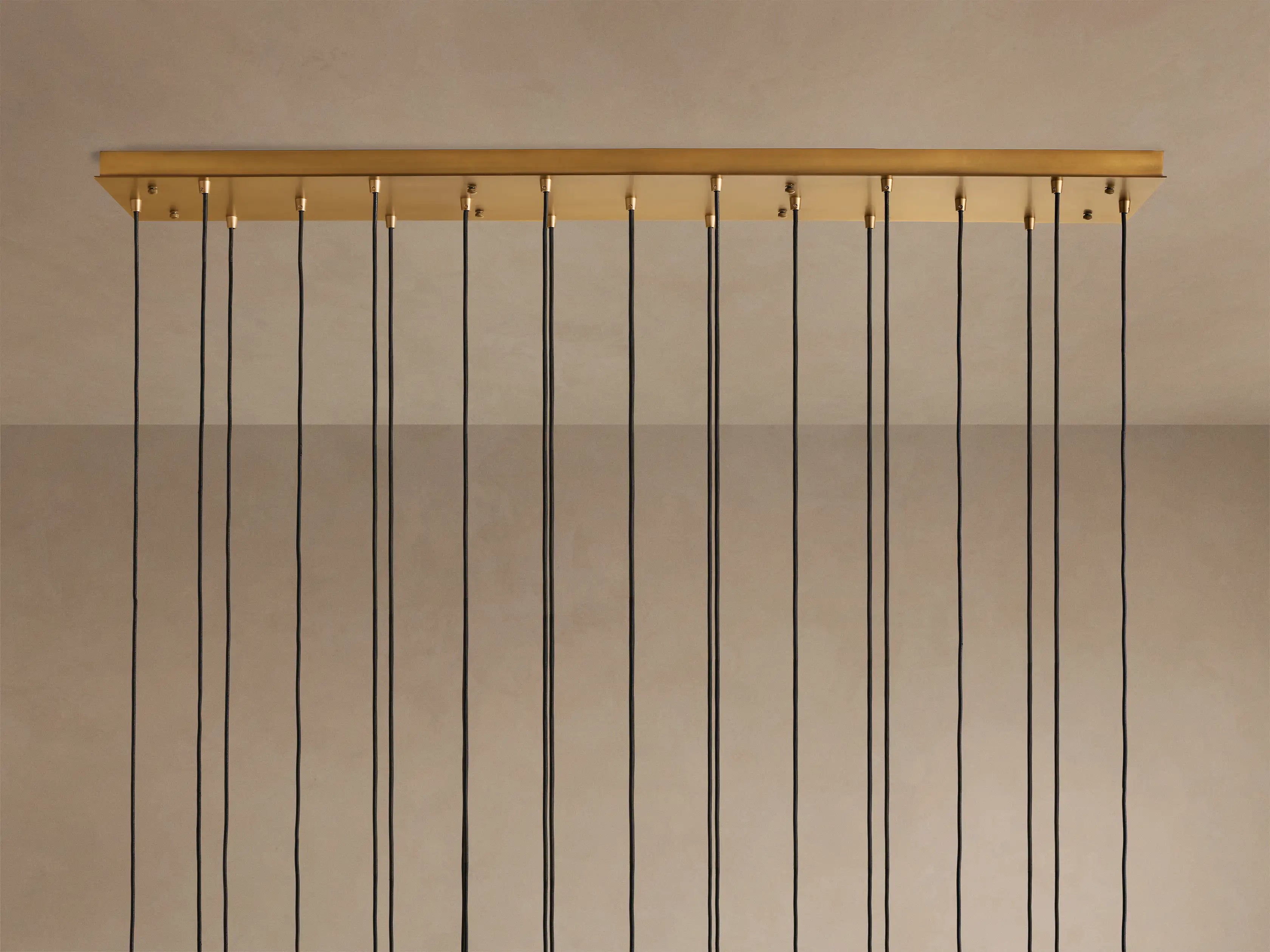 Colleena Linear Hammered Glass Chandelier