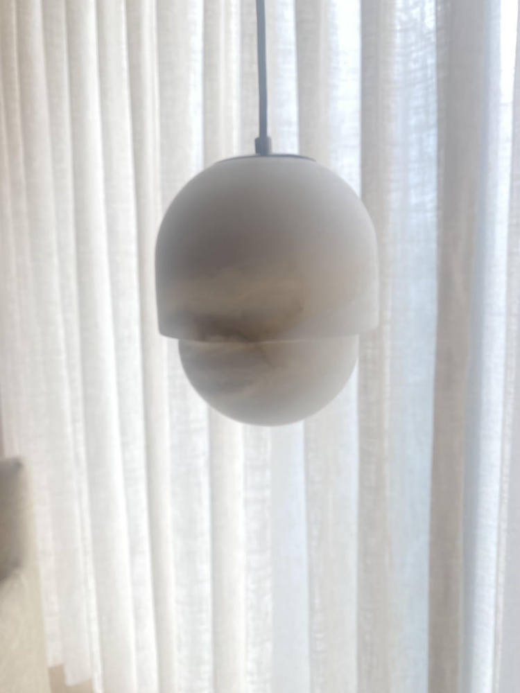 Alabaster Art Small Pendant Light