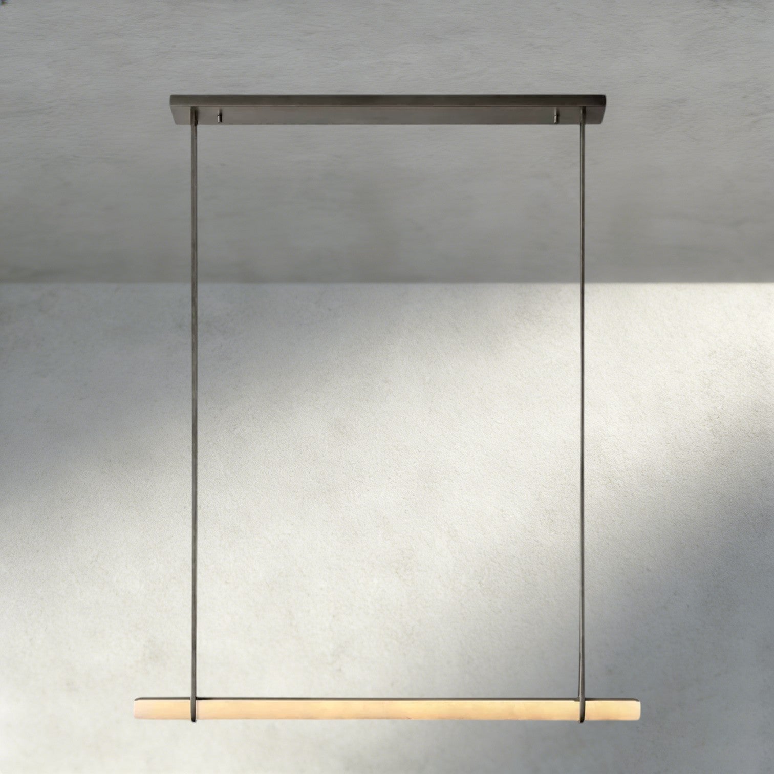 Audubon Alabaster Single Bar Linear Chandelier