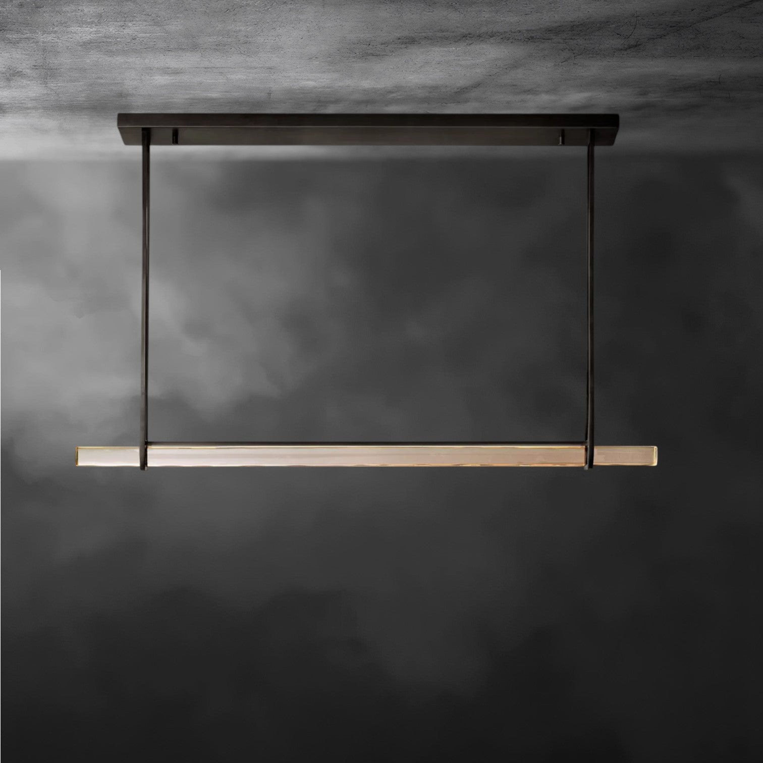 Audubon Crystal Linear Single Bar Chandelier