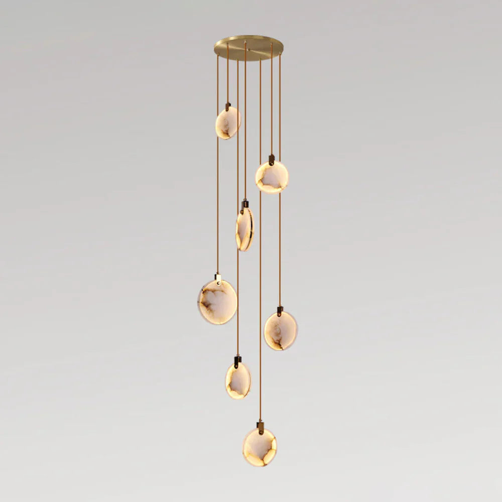 Moonshade Natural Marble Pendant Light Fixture
