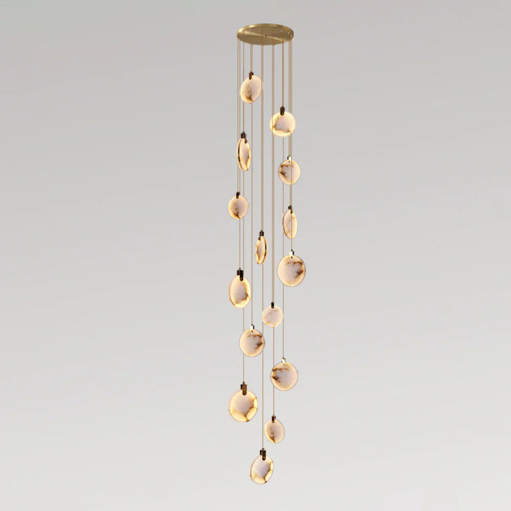 Moonshade Natural Marble Pendant Light Fixture