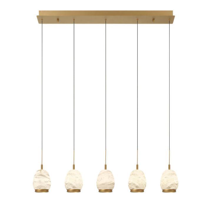 Alabaster Linear LED Chandelier