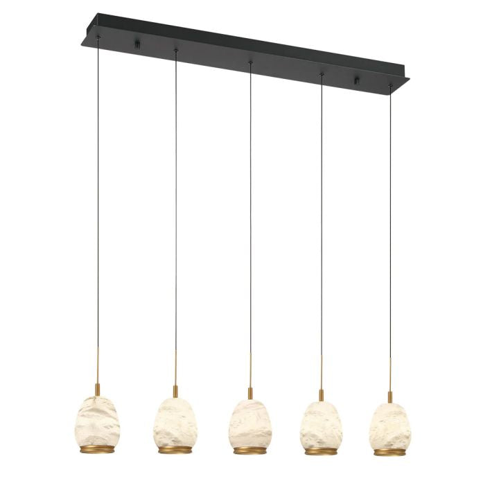 Alabaster Linear LED Chandelier