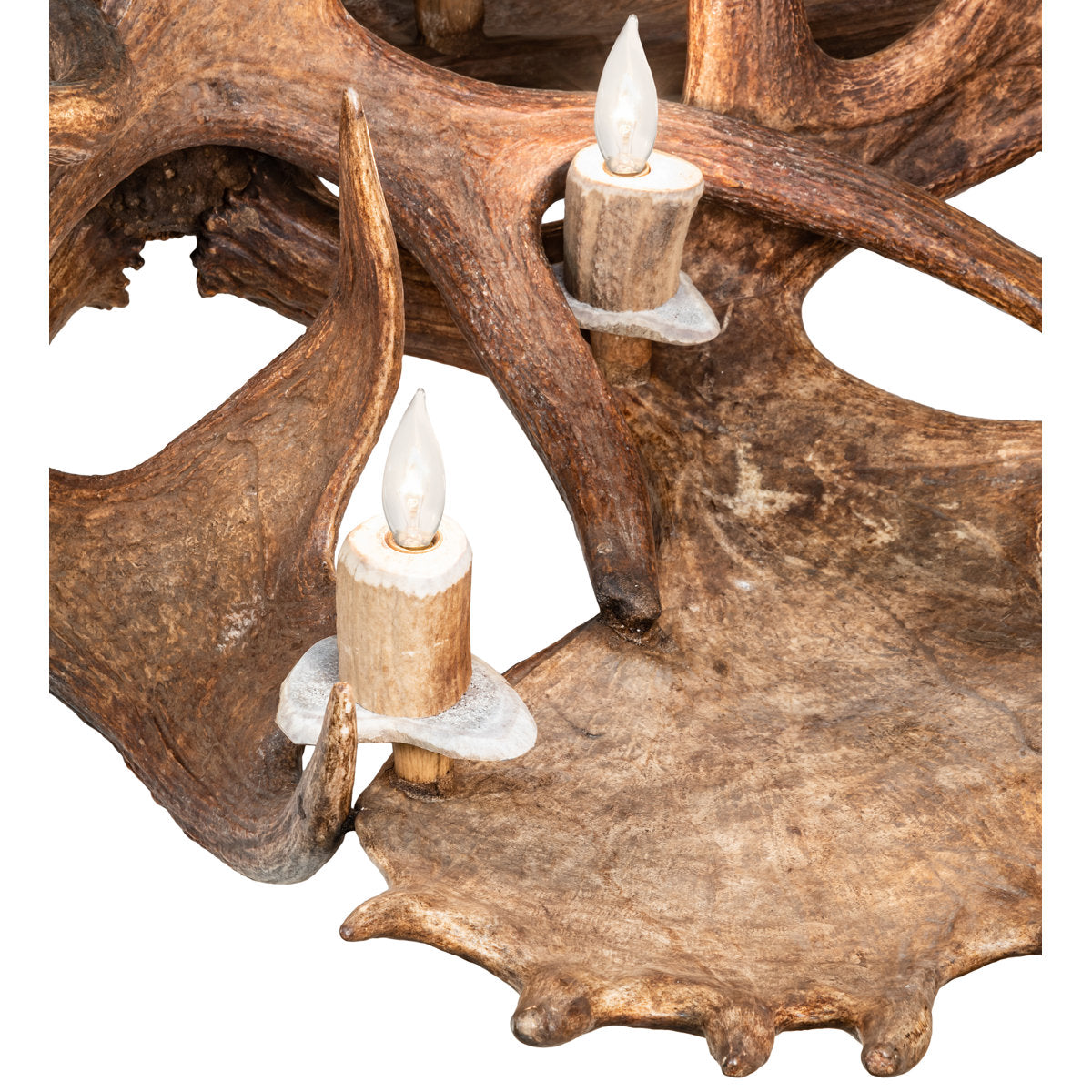 Rustic Lodge 12 - Light Chandelier 64"W
