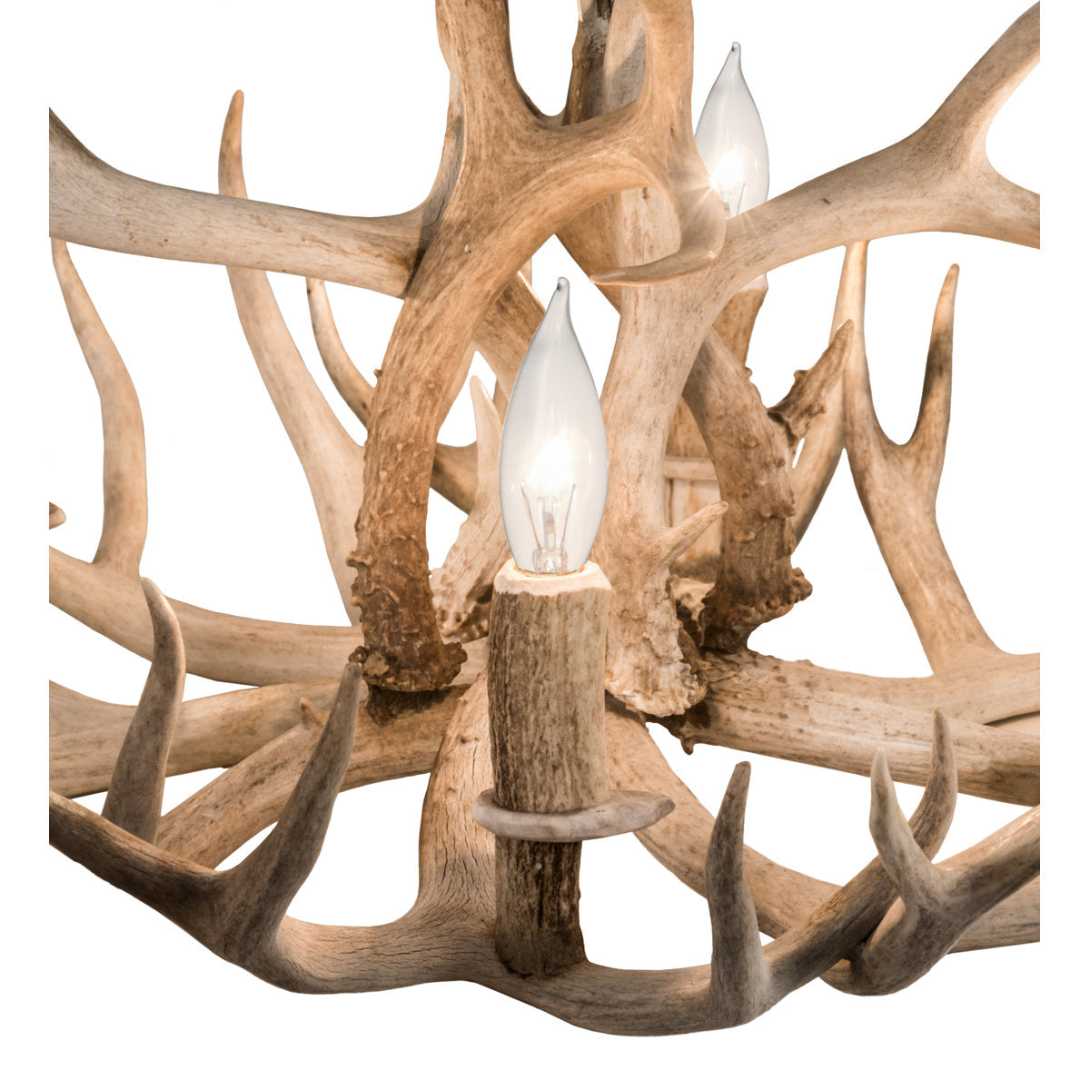 Rustic Lodge 4 - Light Chandelier 30"W