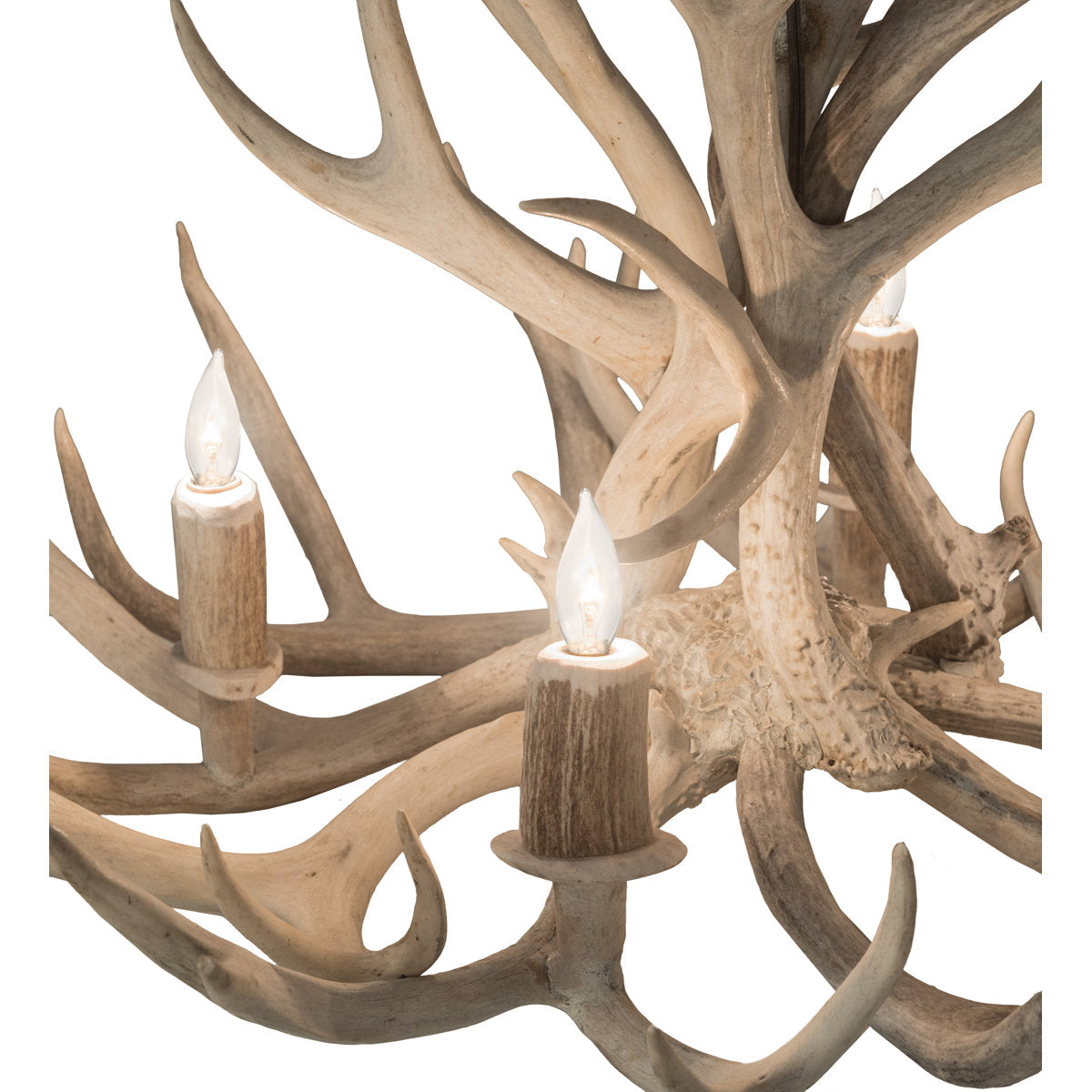 Rustic Lodge 4 - Light Chandelier 32"W