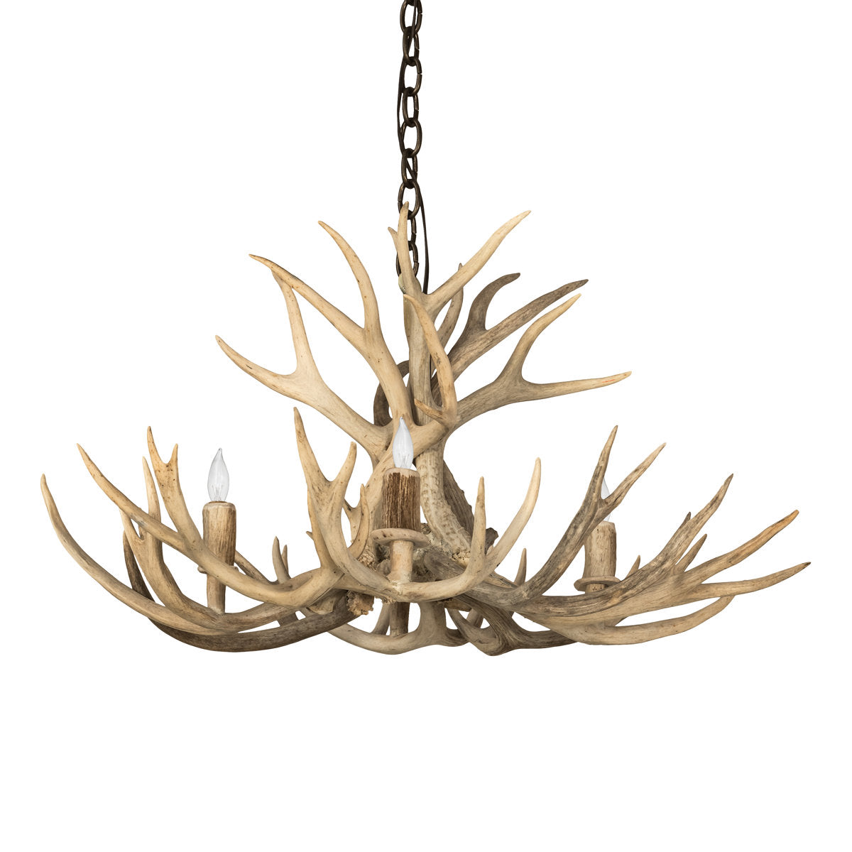 Rustic Lodge 4 - Light Chandelier 32"W