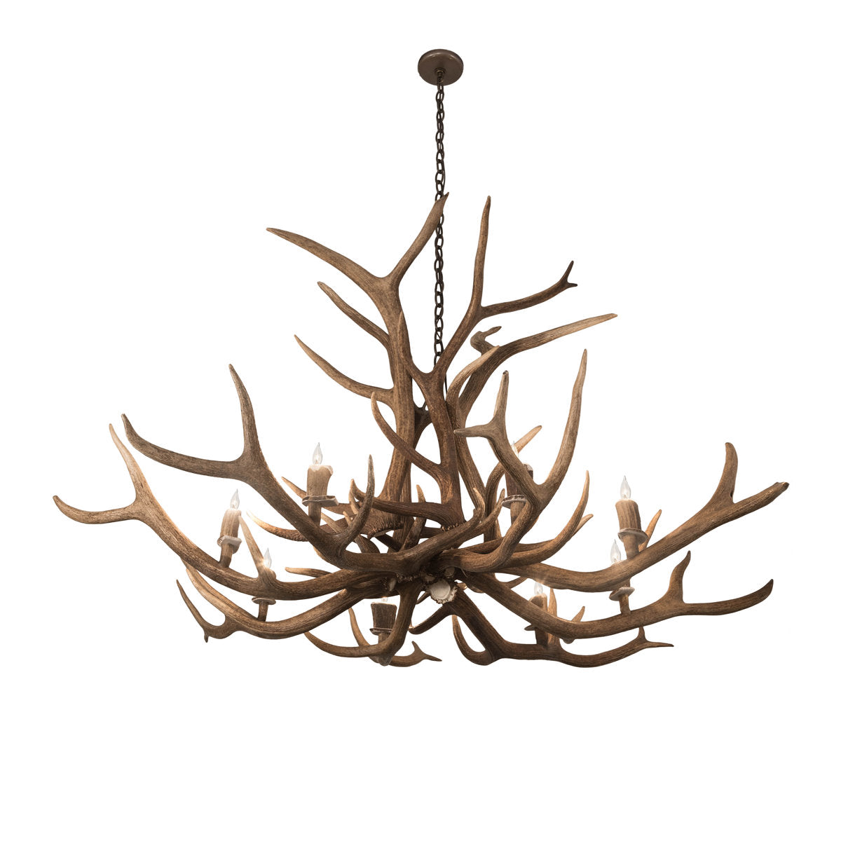 Rustic Lodge 8 - Light Chandelier 66"W