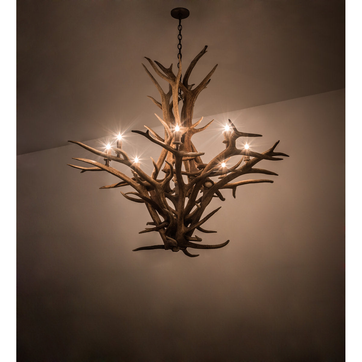 Rustic Lodge 8 - Light Chandelier 59"W