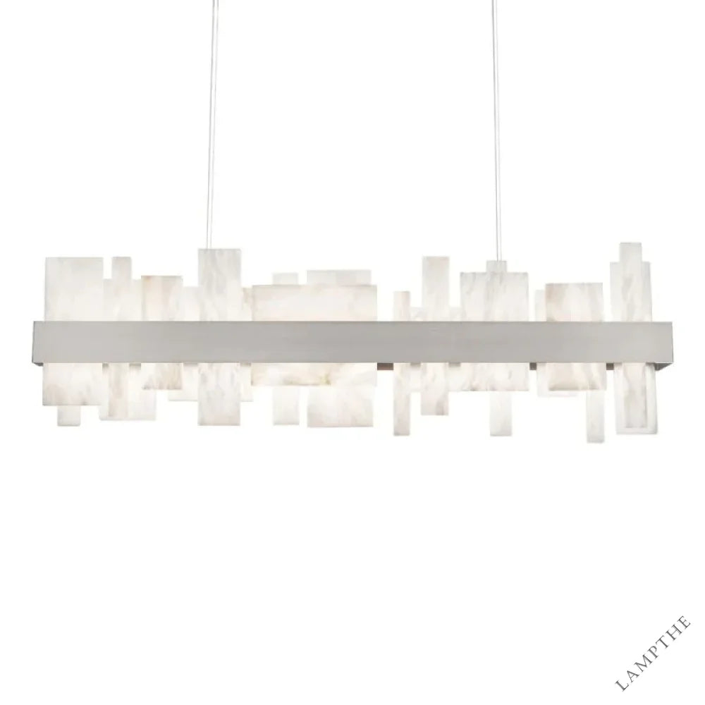 Alabaster Acropolis 46in LED Linear Chandelier