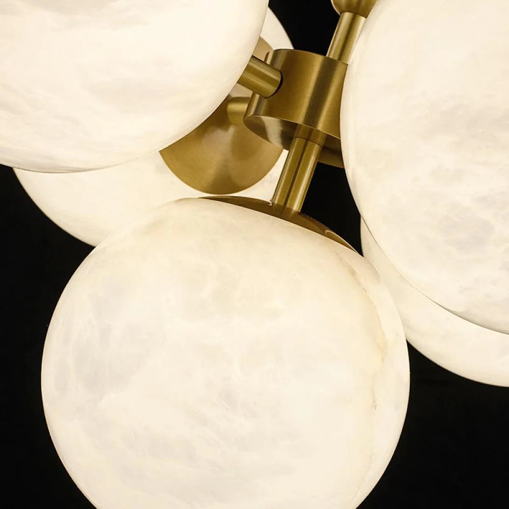 Alabaster Art Island Pendant