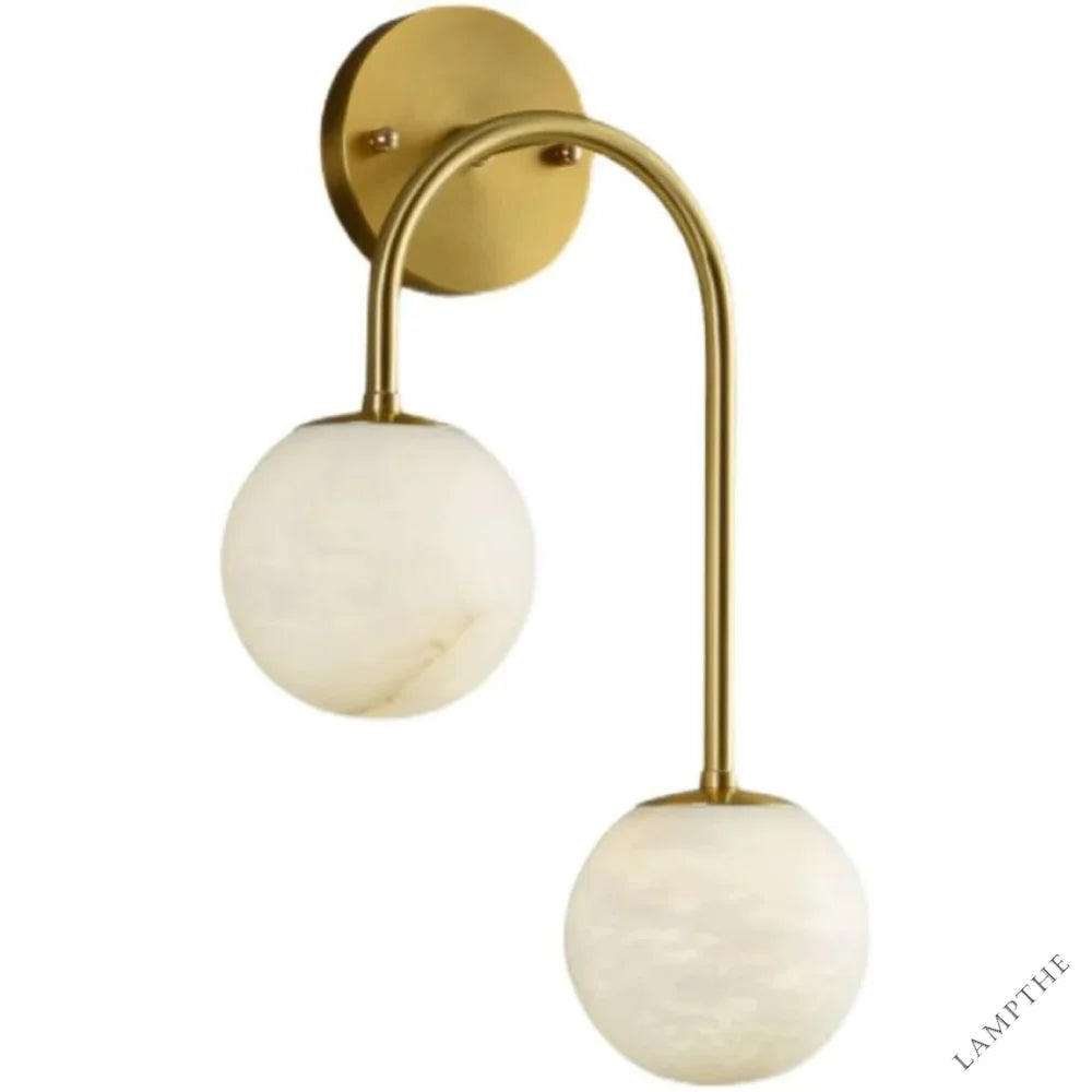 Alabaster Glo Modern Wall Sconce In Bedroom