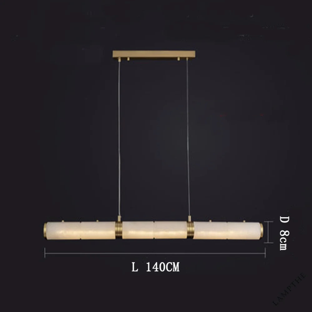 Alabaster Magnificence Art Linear Chandelier