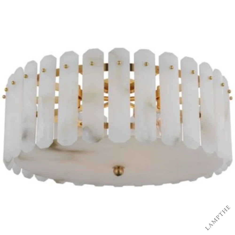 Alabaster Shield Large Ceiling Chandelier