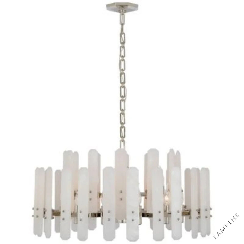Alabaster Shield Large Pendant 18 Lights Chandelier