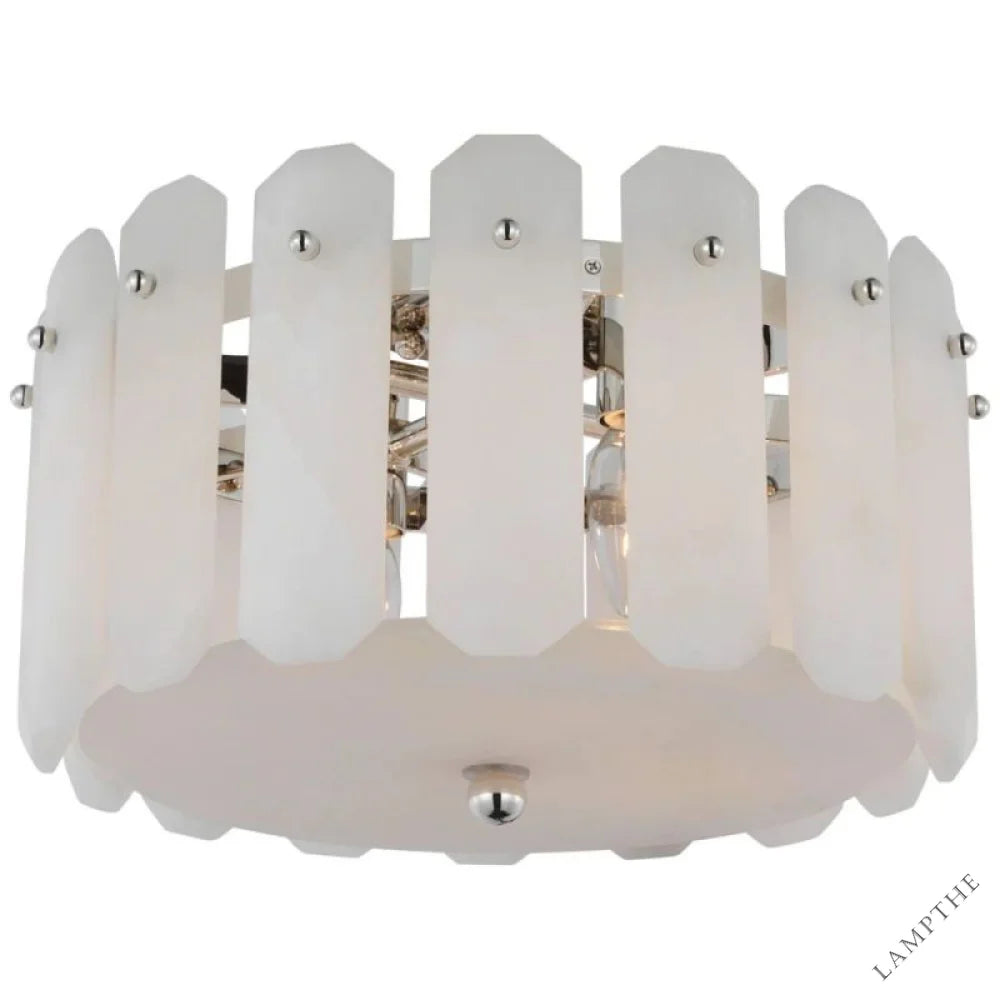 Alabaster Shield Small Ceiling Chandelier