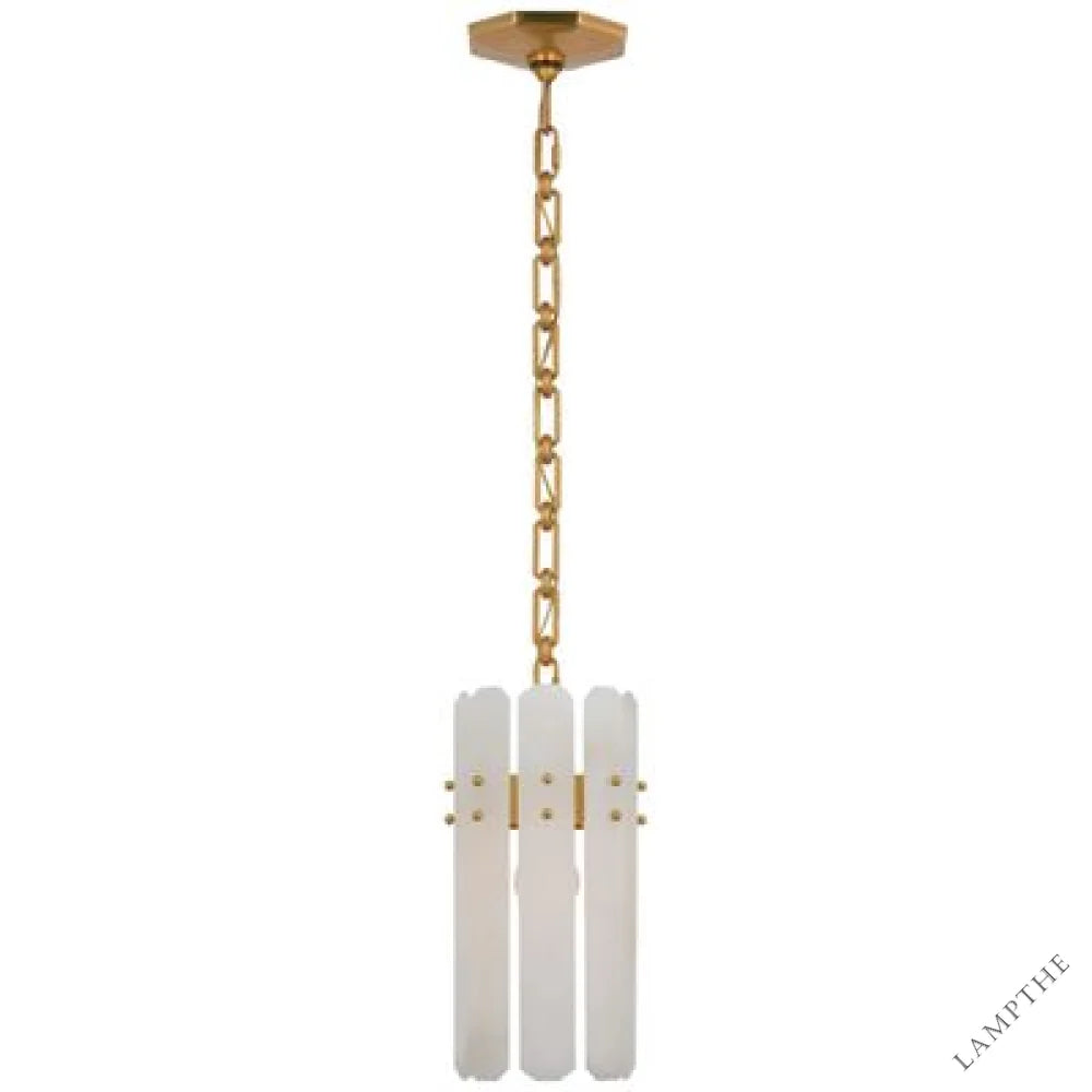 Alabaster Shield Small Pendant Light