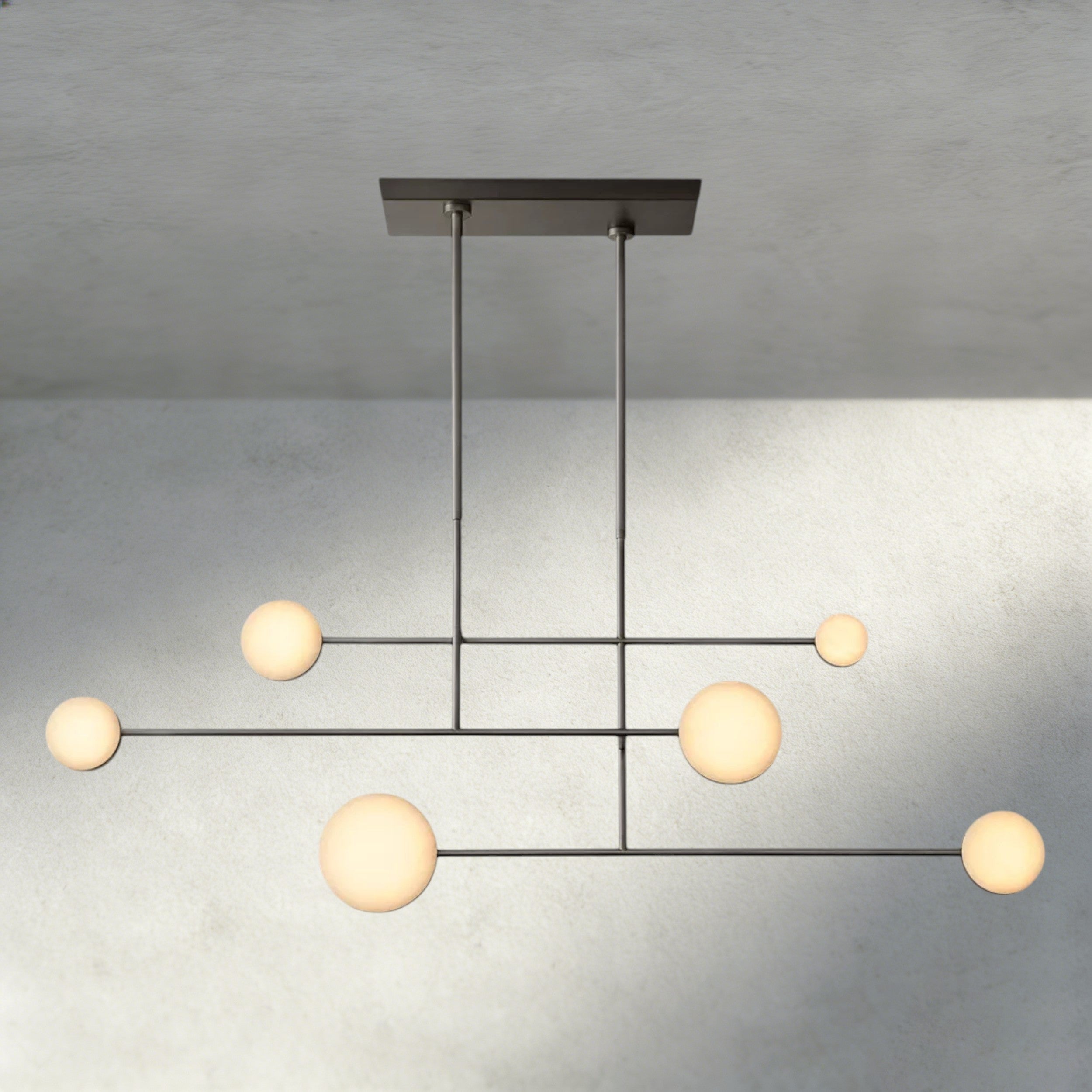 54" / Bronze Alexander Linear Chandelier