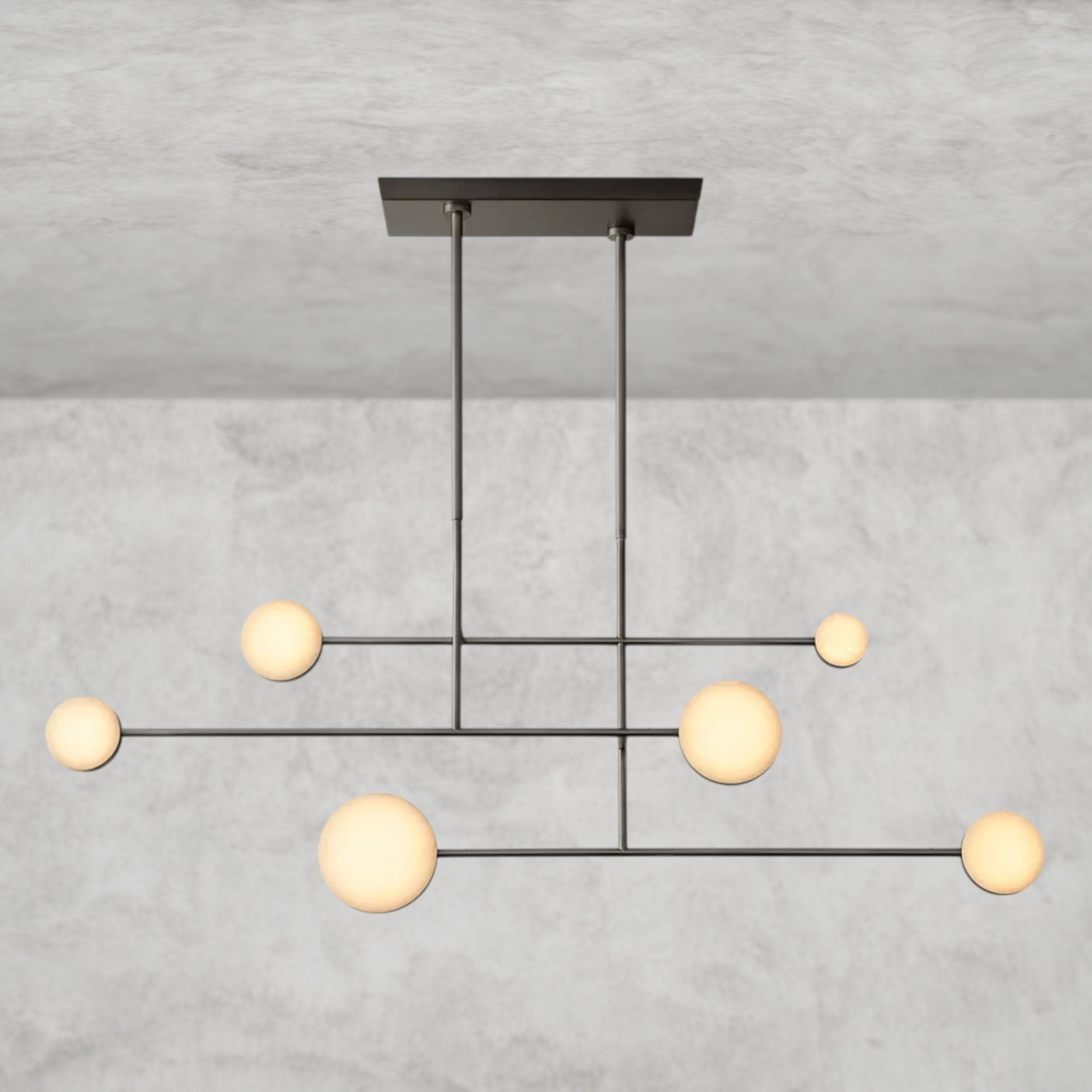 54" / Bronze Alexander Linear Chandelier