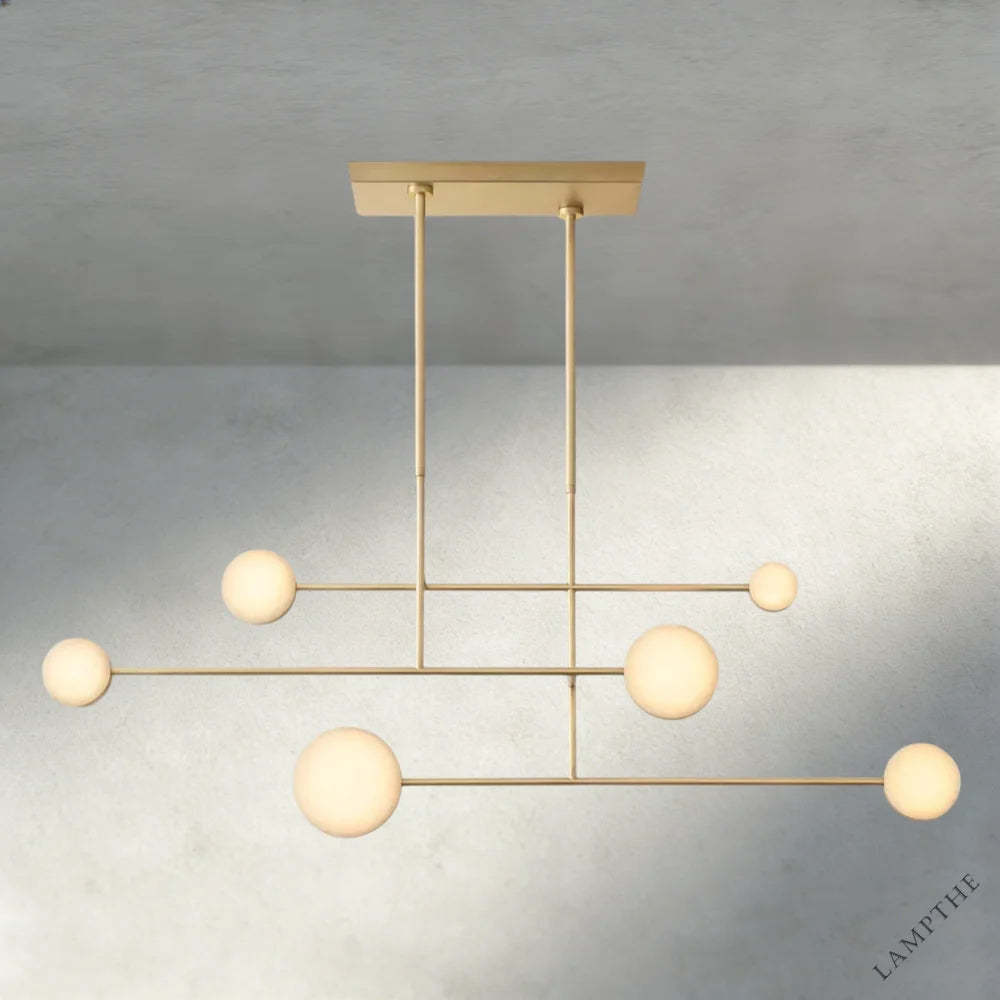 54" / Brass Alexander Linear Chandelier