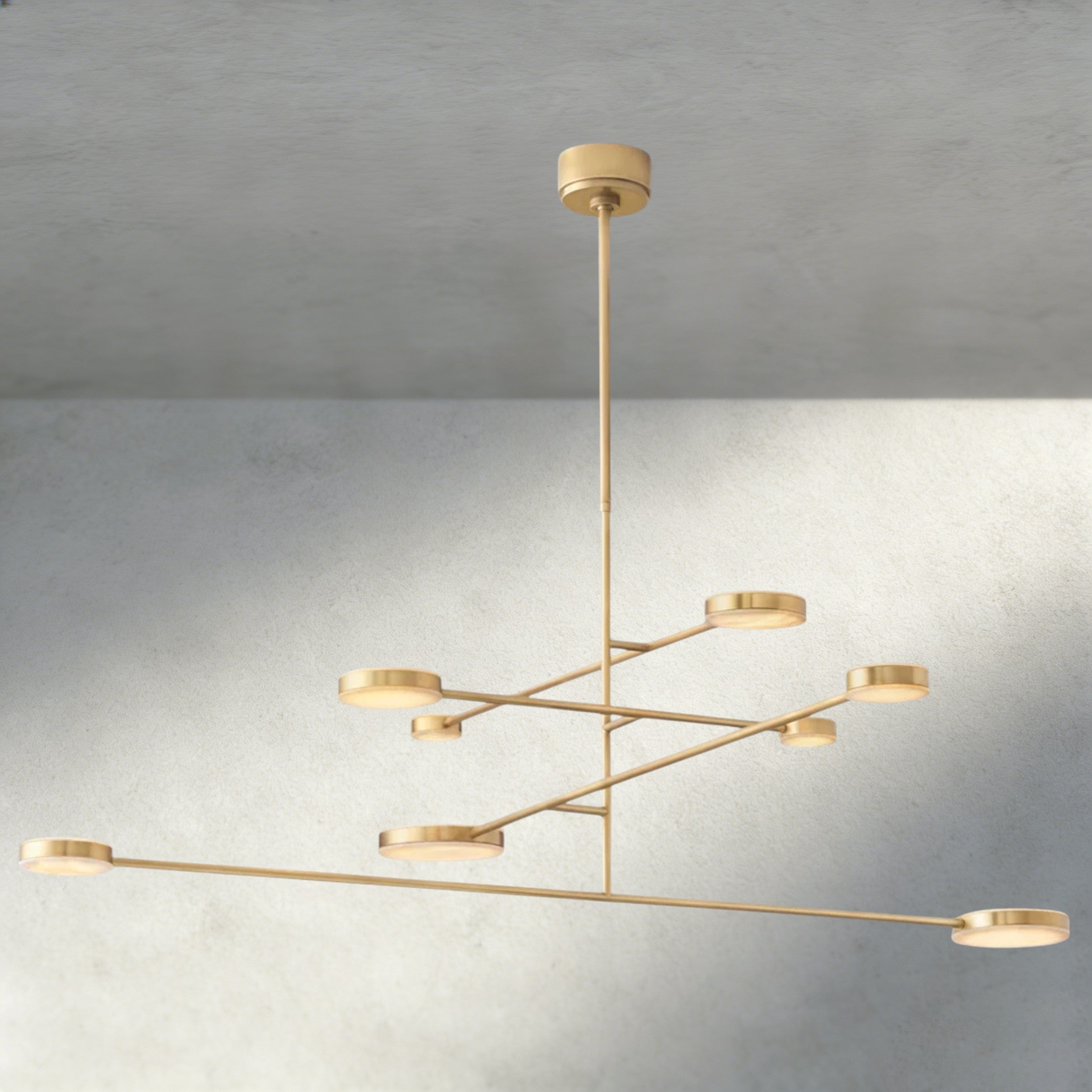 60" / Brass Alexander Mobile Chandelier 36", 46", 60", 72"