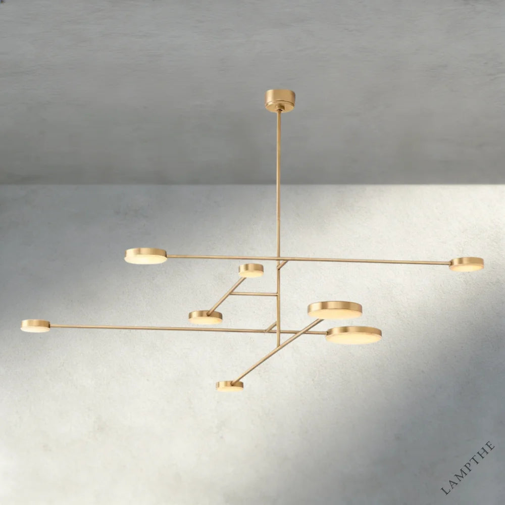 72" / Brass Alexander Mobile Chandelier 36", 46", 60", 72"