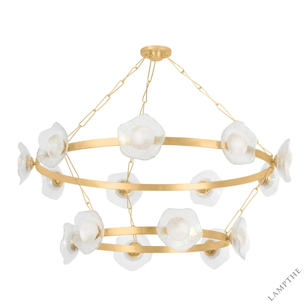 Almandine Double-Layered Chandelier