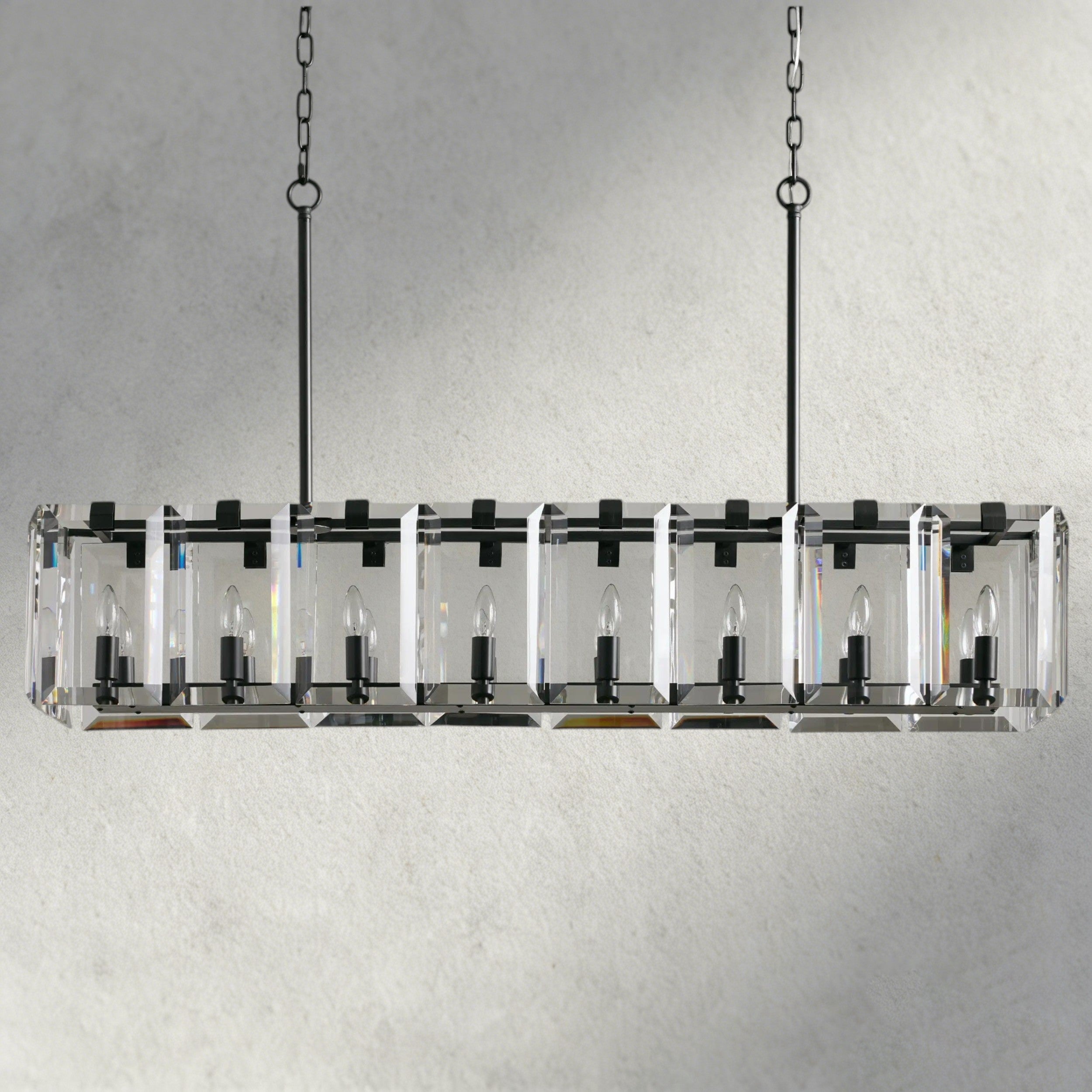 Amaya Rectangular Chandelier 40", 53"