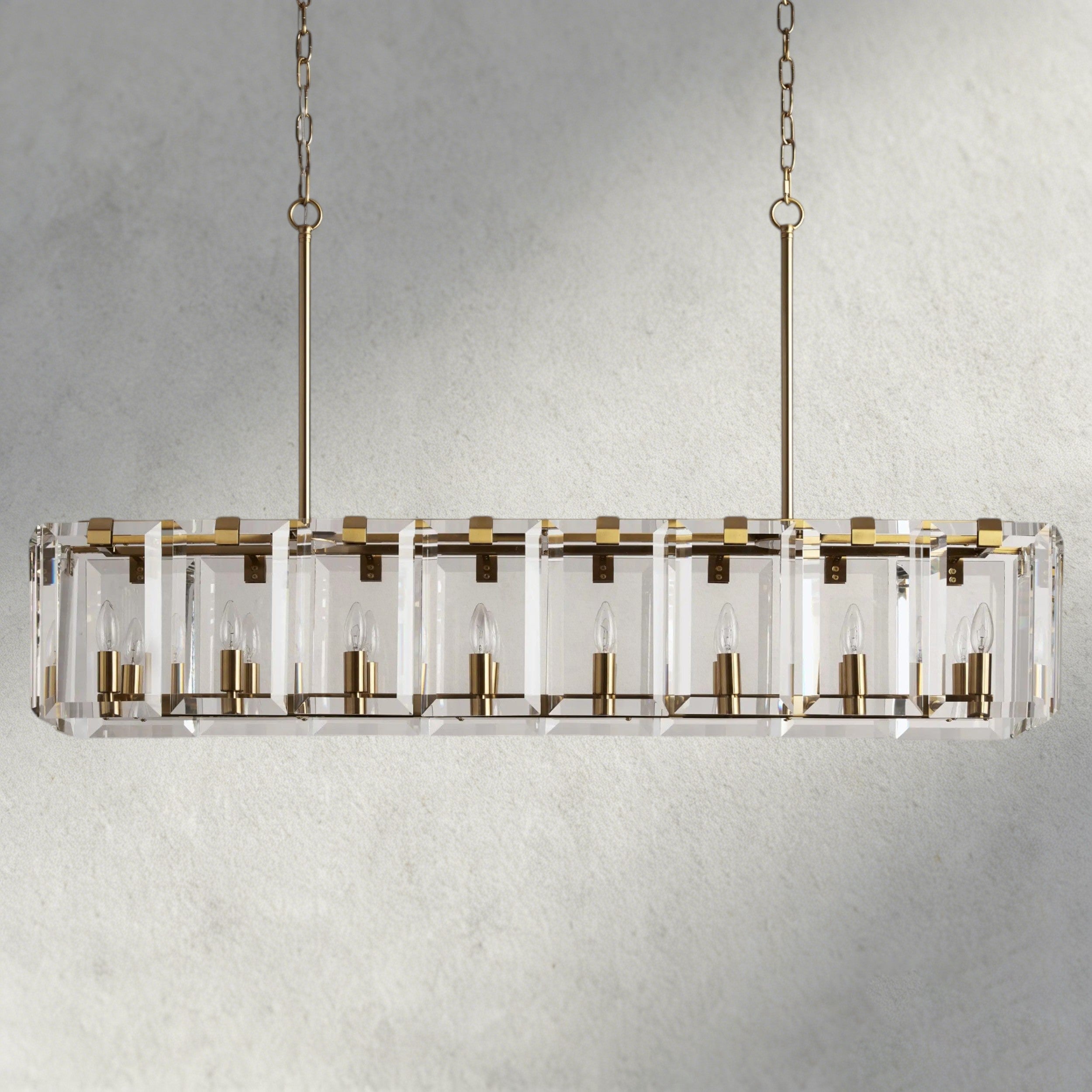 Amaya Rectangular Chandelier 40", 53"