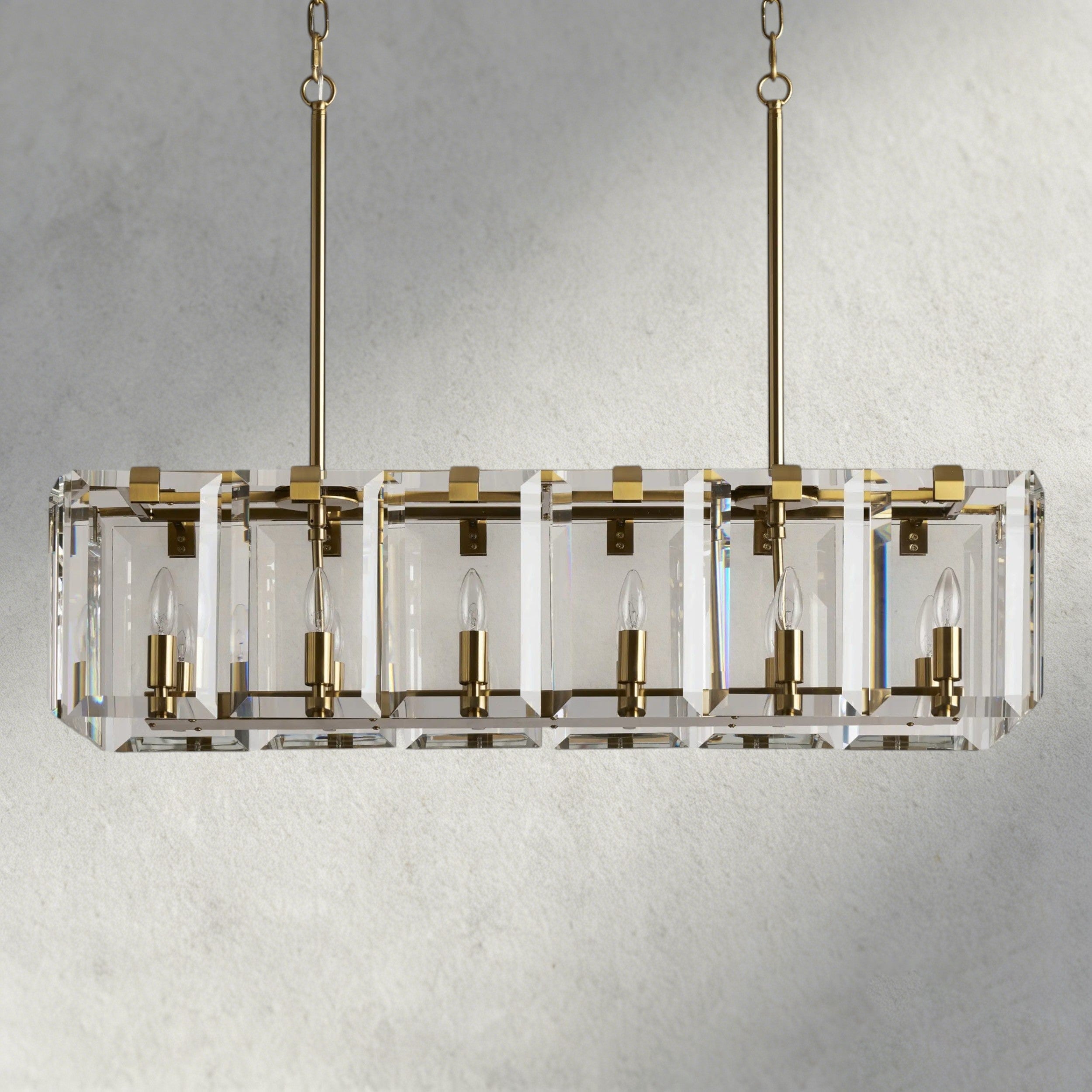 Amaya Rectangular Chandelier 40", 53"