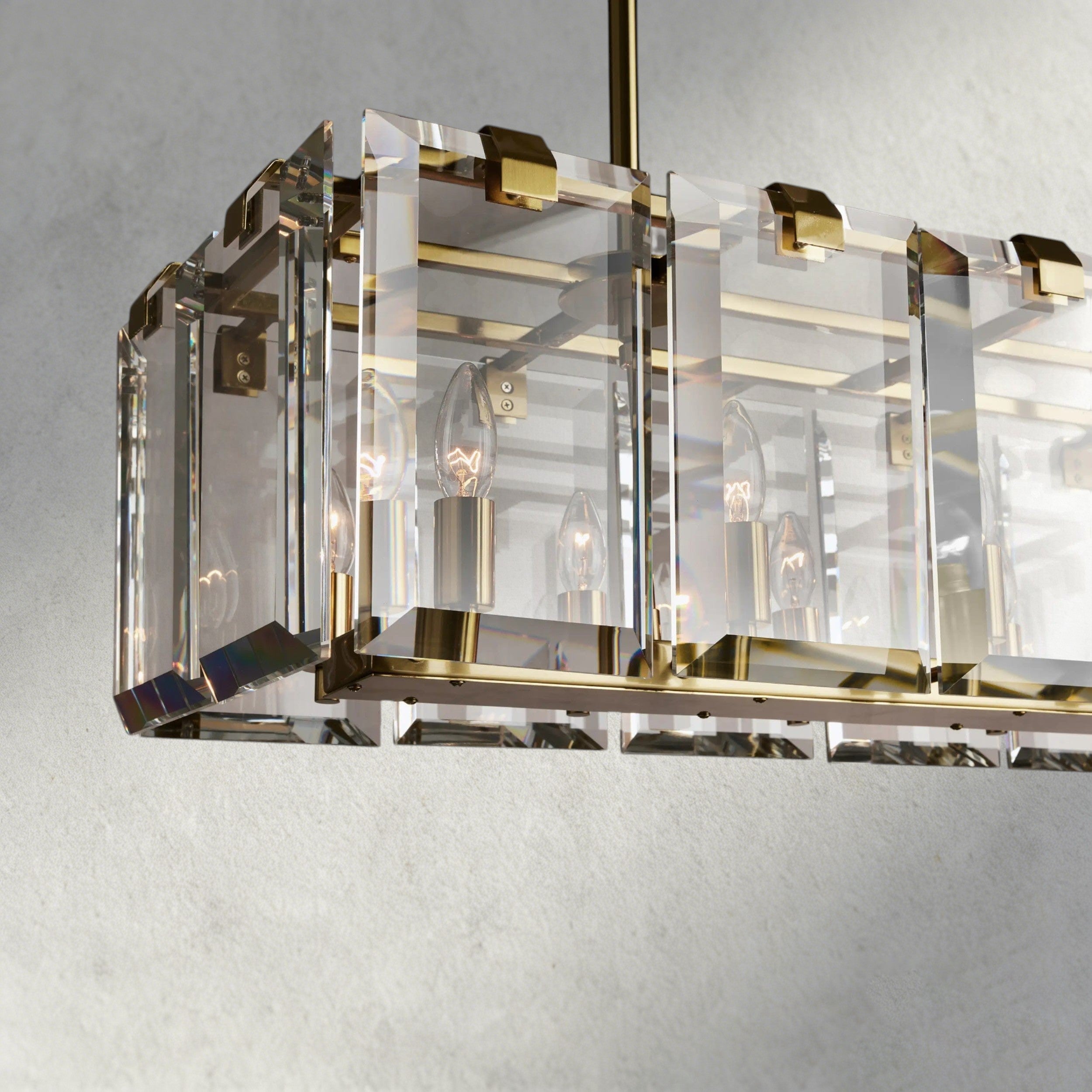 Amaya Rectangular Chandelier 40", 53"