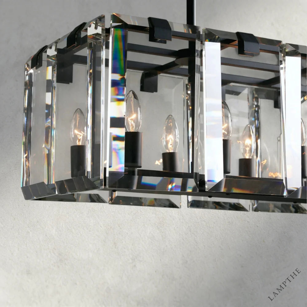 Amaya Rectangular Chandelier 40", 53"
