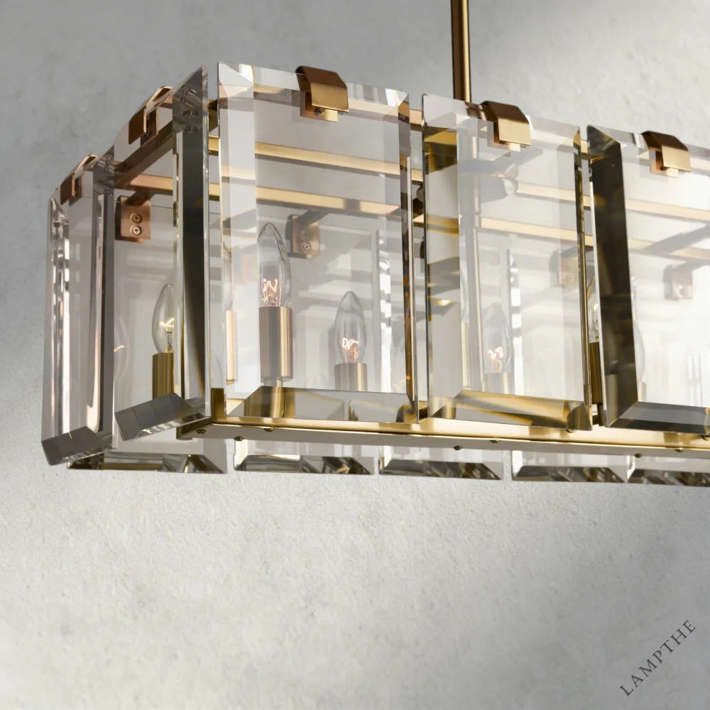 Amaya Rectangular Chandelier 40", 53"