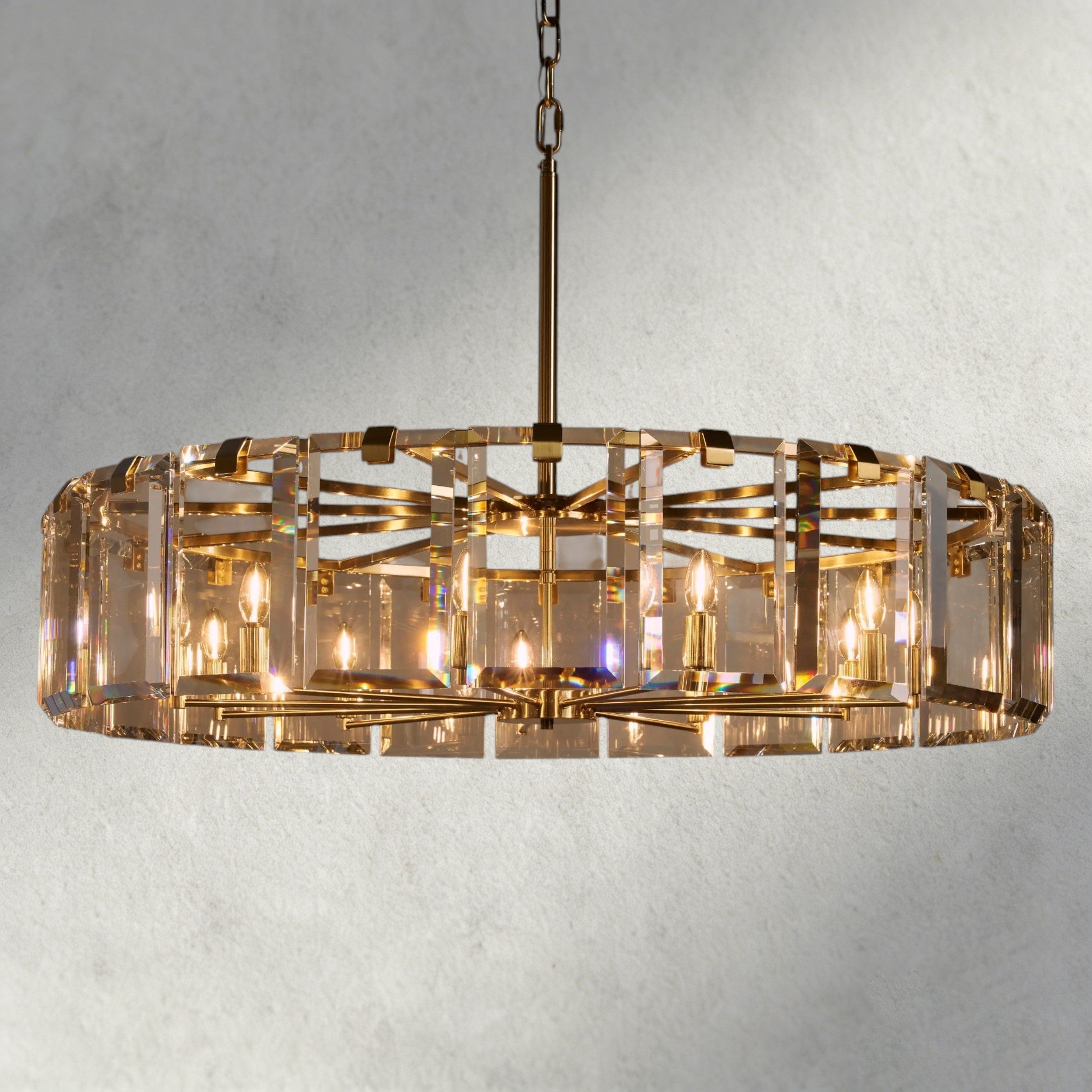 48" / Brass Amaya Round Chandelier 21.5", 30", 38", 48"