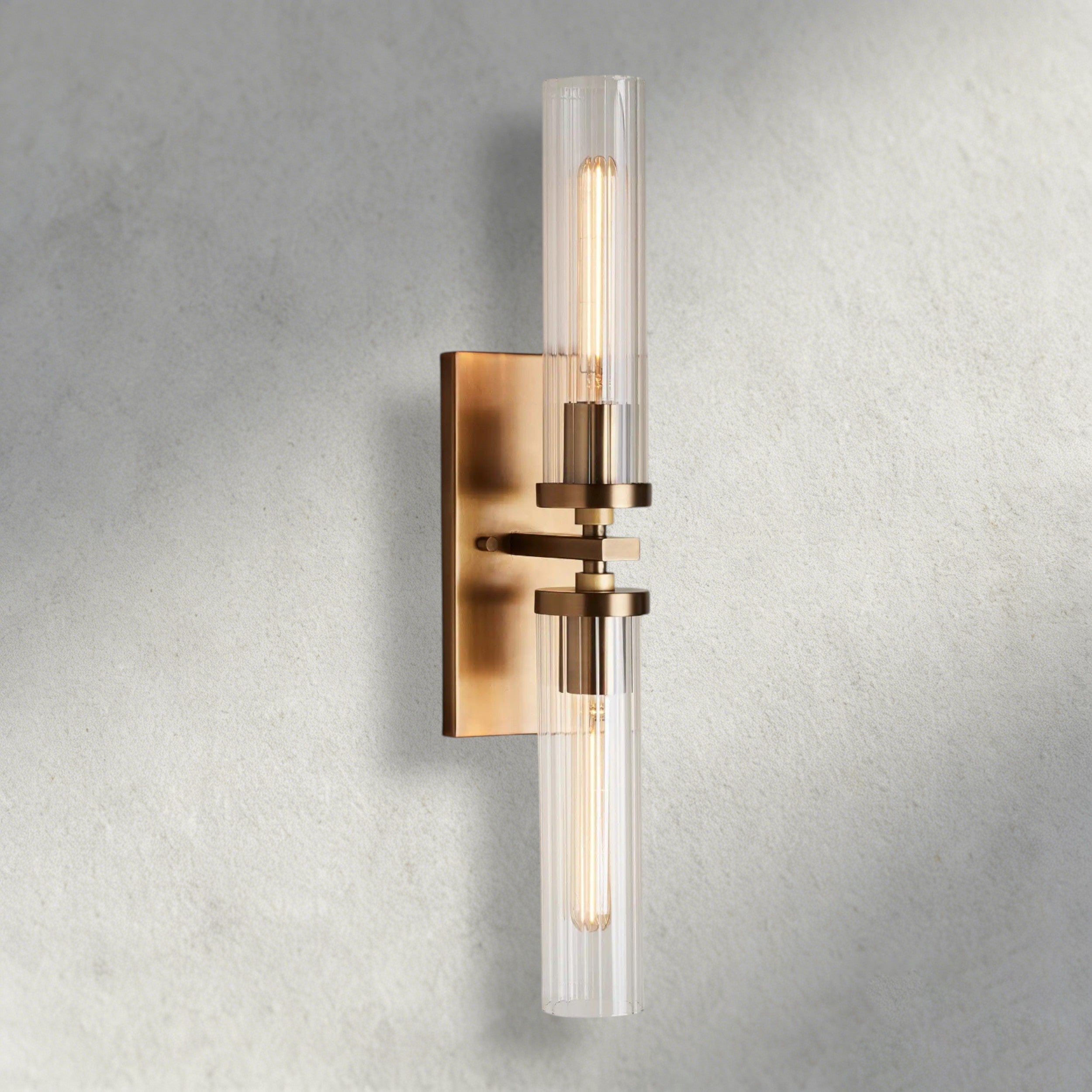 Brass Andreas Double Sconce